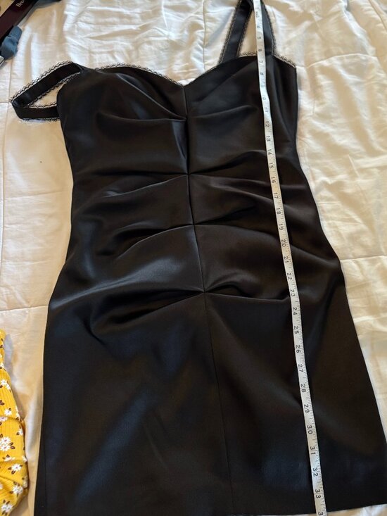 BCBGMazazria Black Cocktail Dress - Picture 7 of 9